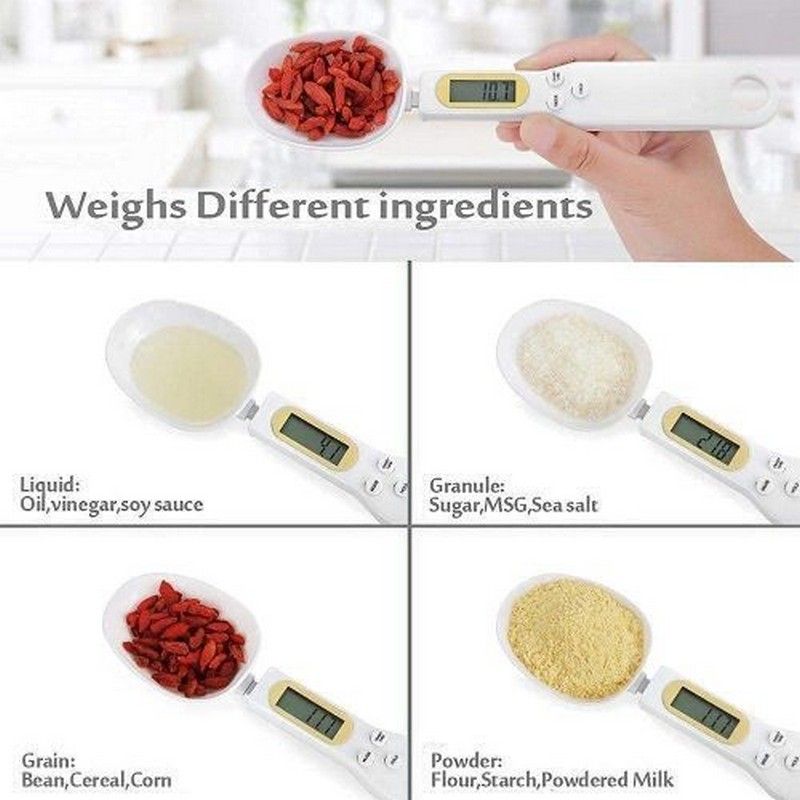 Digital Measuring Spoon Scale with LCD Display – Accurate Gram Weight for Baking, Spices & Coffee